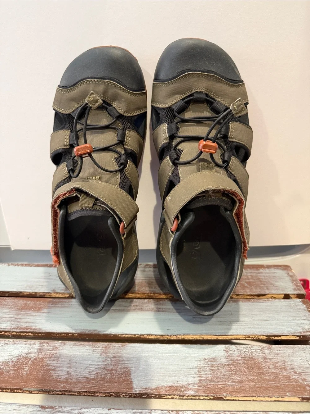 Teva Olive and Black Strapped Men's Outdoor Sandals